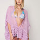 Herita Frill Detailed Kimono Rose