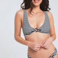 Striped Padded Bikini Top