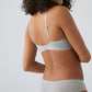 Laser Cut Seamless Bra Panty Set - Grey