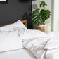 Classic Percale Pillowcase 2pcs- White with Anthracite Pipe Edge