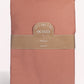 Classic Percale Duvet Cover- Peach with White Piped Edge