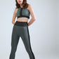 Seamless Legging Bustier Set - Green