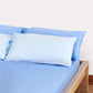 Reversible Sateen Bedding Set - Blue & Baby Blue
