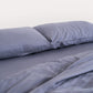 Sateen Stripe Flat Sheet Set - Dark Grey