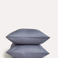 Sateen Stripe - Core Bedding Set - Dark Grey & Grey