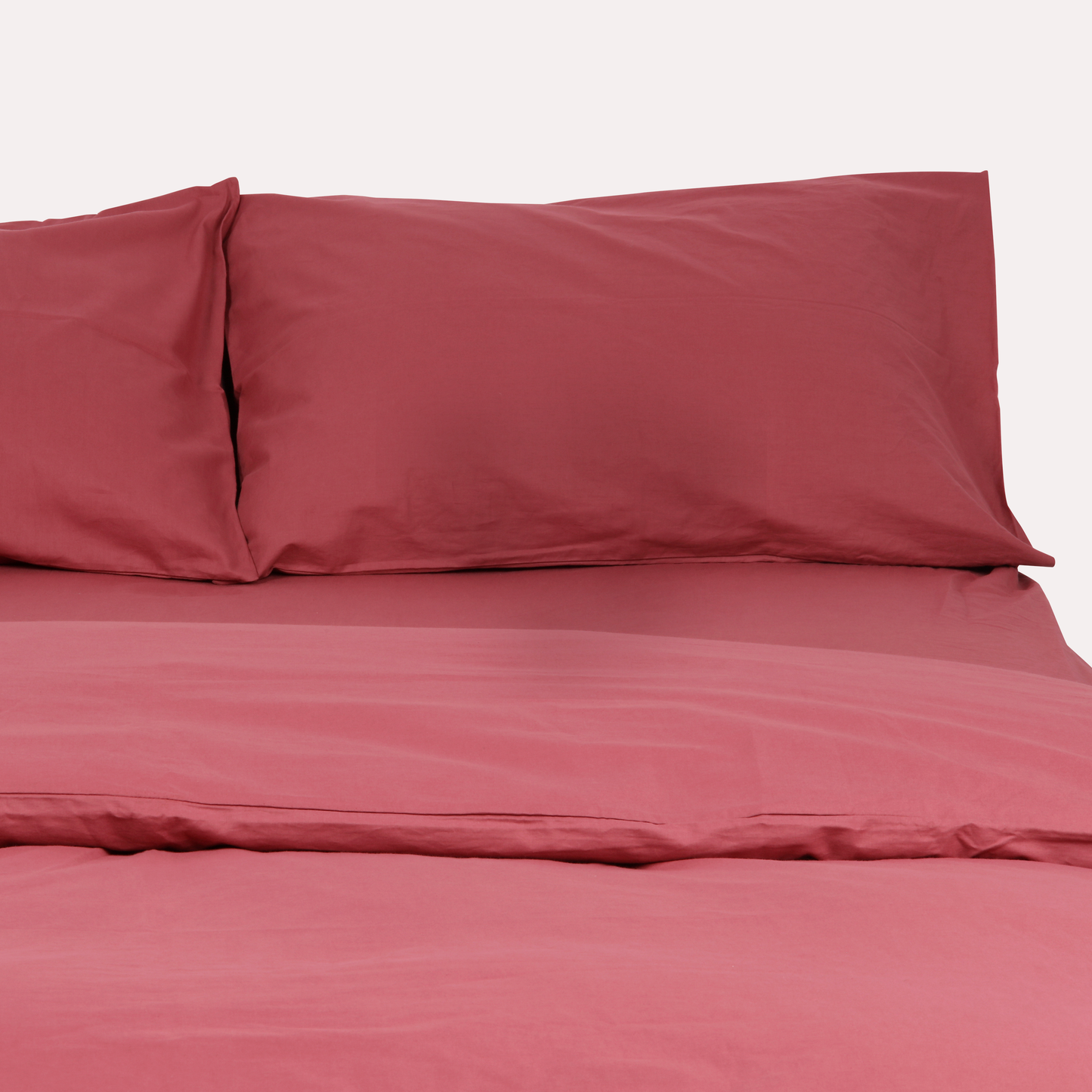 Classic Percale Fitted Sheet- Carmine