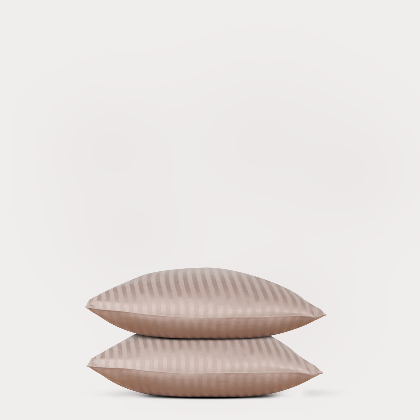 Sateen Stripe Duvet Cover Set - Cappuccino