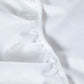 Classic Percale - Core Bedding Set - White with Jade Green Piped Edge