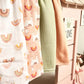 Rainbow Muslin Baby Cloth - White & Pastel Colours - Ocoza