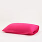 Reversible Sateen Bedding Set - Fuchsia & Red