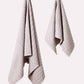 Cotton Ribbed Towel Set - Lilac (2 Towels)