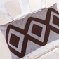 Zigzag Embroidery Cushion Cover - Brown