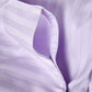 Sateen Stripe - Duvet Cover Set - Lilac