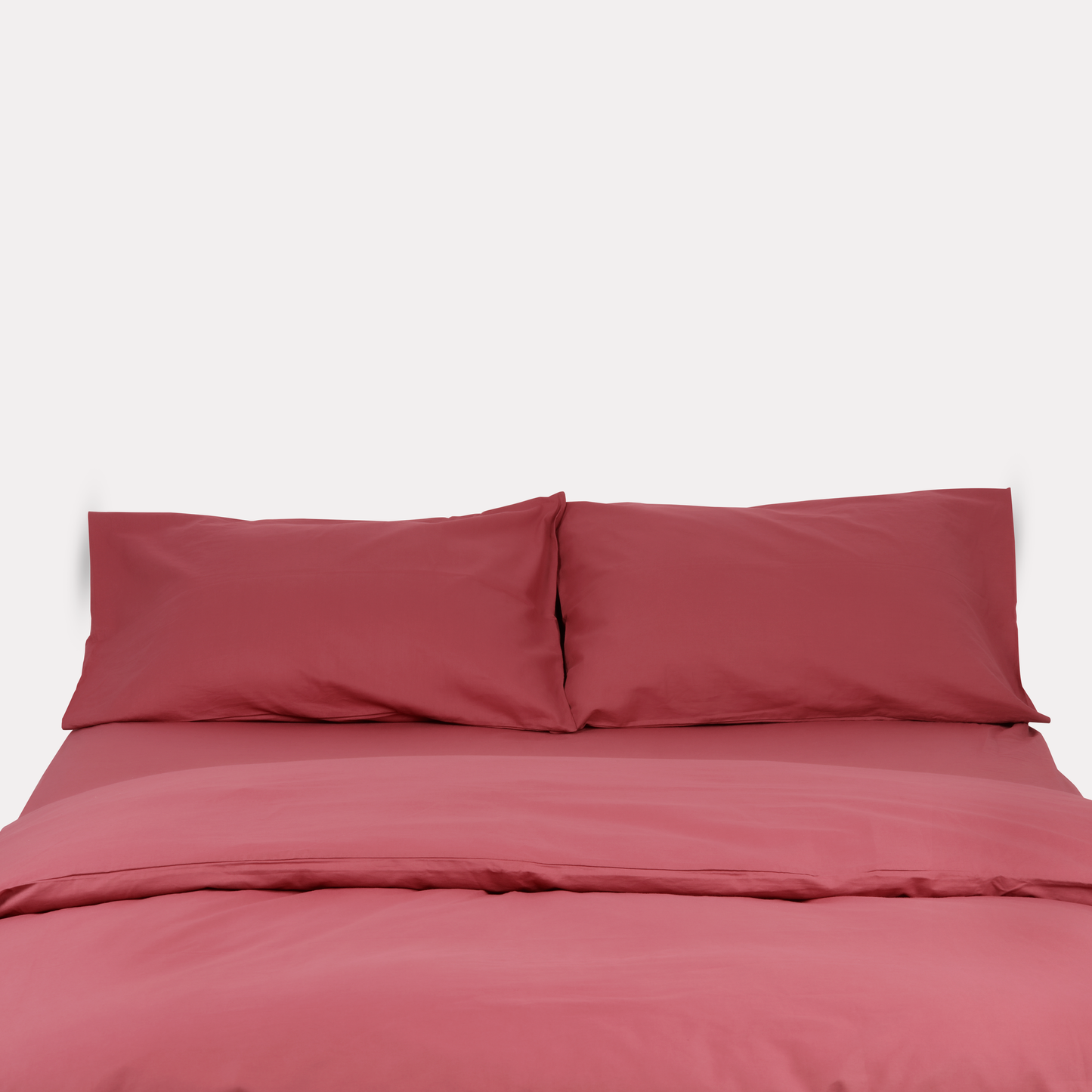 Classic Percale - Duvet Cover Set - Carmine