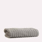 Cotton Ribbed Towel Set - Dark Grey (2 Towels)