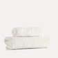 Cotton Velvet Towel Set 2pcs - Cream - Ocoza
