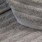 Cotton Ribbed Towel Set - Dark Grey (2 Towels)